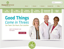 Tablet Screenshot of howardmemorial.com